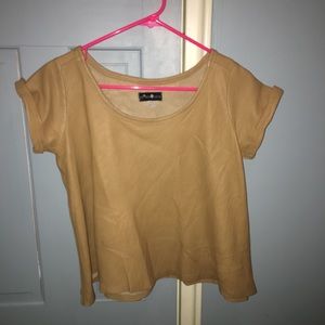 LEATHER CROP TOP very unique